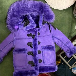 Jordan Craig Purple Shearling Coat 🧥